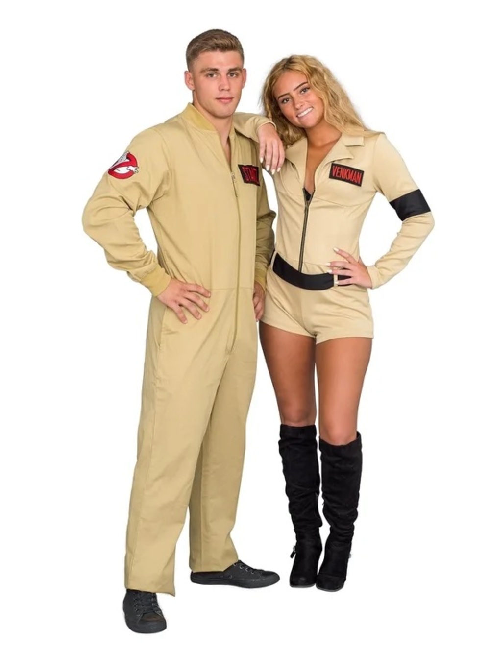 Mad Engine Ghostbusters Venkman Costume Jumpsuit Adult XL Tan Licensed